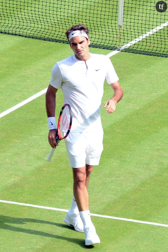 Roger Federer lors du tournoi de Wimbledon en 2015