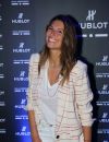  Laury Thilleman à la soirée de lancement de la montre "Big Bang Unico Italia Independent" de Hublot au restaurant Monsieur Bleu à Paris, le 24 juin 2015.  