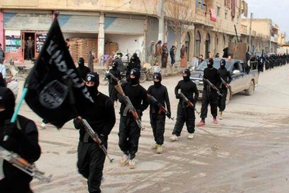 Les djihadistes du groupe EI à Raqqa, en Syrie.
