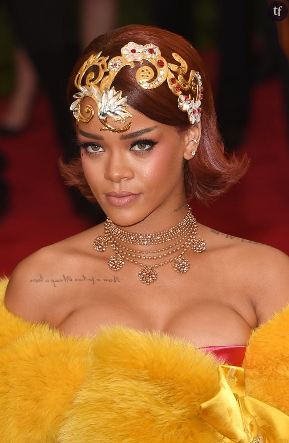 Rihanna - Soirée Costume Institute Gala 2015 (Met Ball) au Metropolitan Museum célébrant l'ouverture de Chine: à travers le miroir à New York, le 4 mai 2015. 