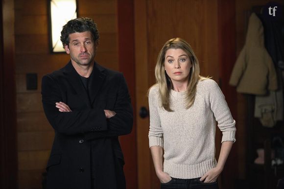 Meredith et Derek dans Grey's Anatomy