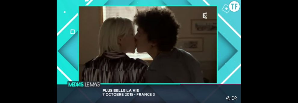 Baptiste et Céline échangent un baiser passionné