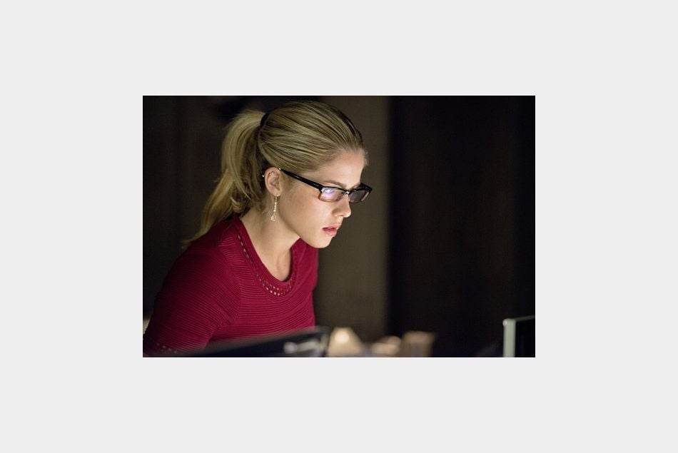 Felicity dans l'épisode 3 de la saison 4 d'Arrow