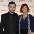   Fauve Hautot et son compagnon Jules - Diner de gala du 93 eme Grand Prix d'Amerique au Pavillon d'Armenonville le 25/01/2014  