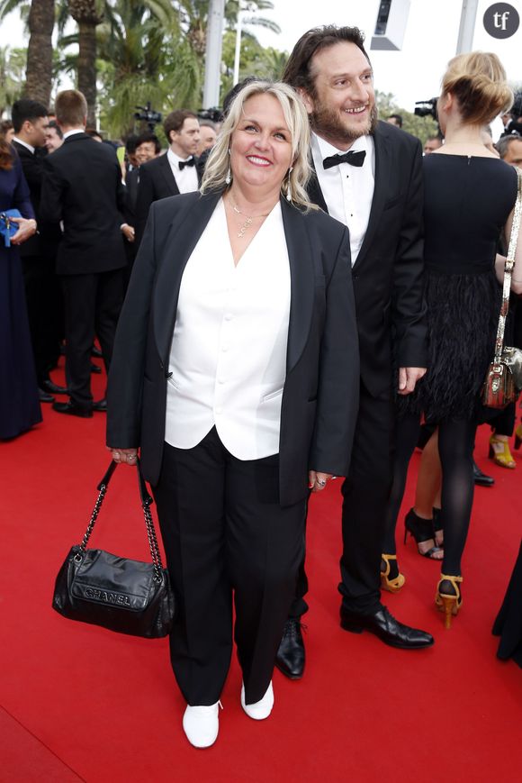 Valérie Damidot et son compagnon Régis - Montée des marches du film "Mad Max : Fury Road" lors du 68 ème Festival International du Film de Cannes, à Cannes le 14 mai 2015. 