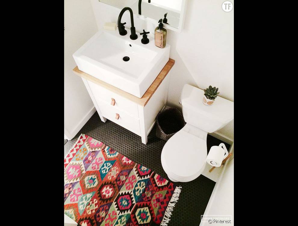 30 idées de déco bohème repérées sur Pinterest : la salle de bain (3)