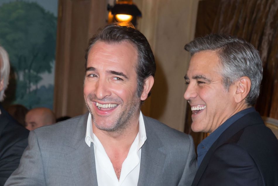 Jean Dujardin et George Clooney