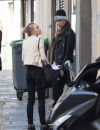 Lily-Rose Depp et son compagnon Ash Stymest à Paris le 22 mars 2016