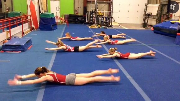 L'entraînement intensif des gymnastes pour renforcer les abdominaux