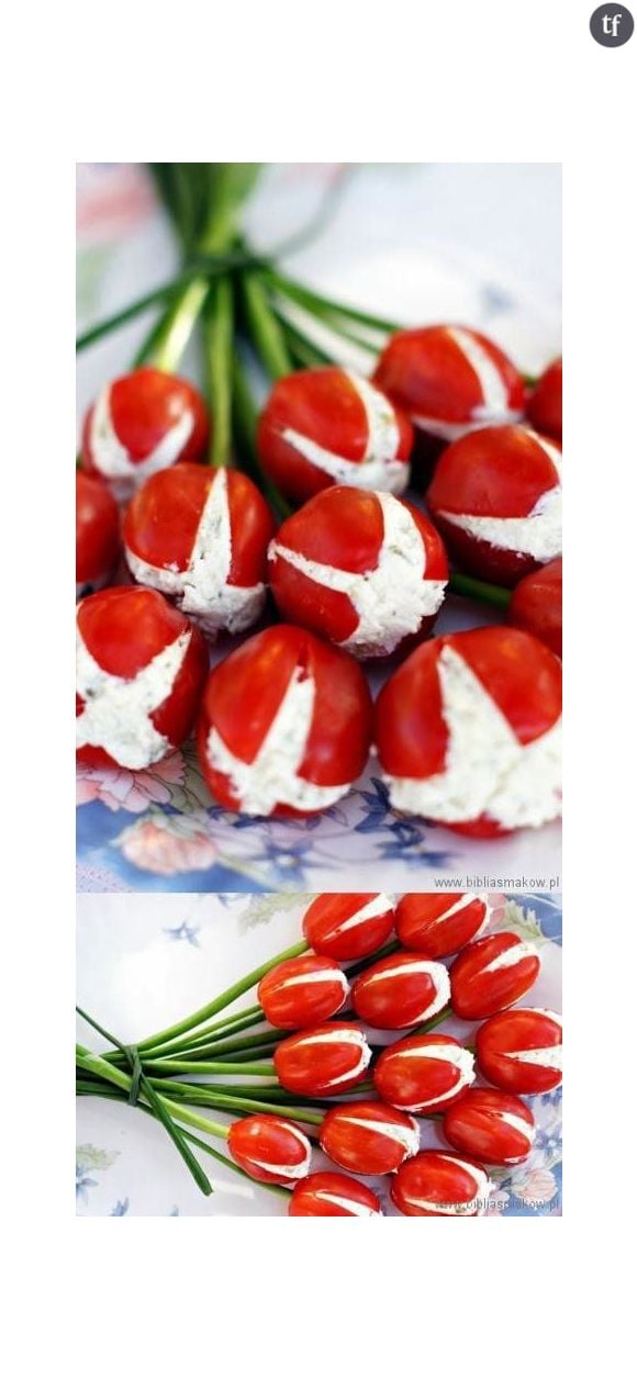 Un bouquet de tomates cerises au fromage pour l'apéro, ça vous dit ?