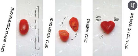 Illuminez votre apéro avec ces petites tomates cerises en coeur absolument craquantes !