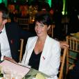 Alessandra Sublet et son mari Clement au diner de la mode pour le Sidaction à Paris, le 23 janvier 2014.