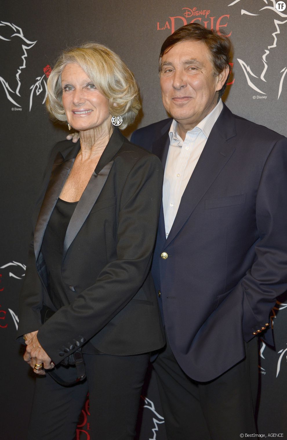 Jean-Pierre Foucault et sa compagne Evelyne Jarre en 2013
