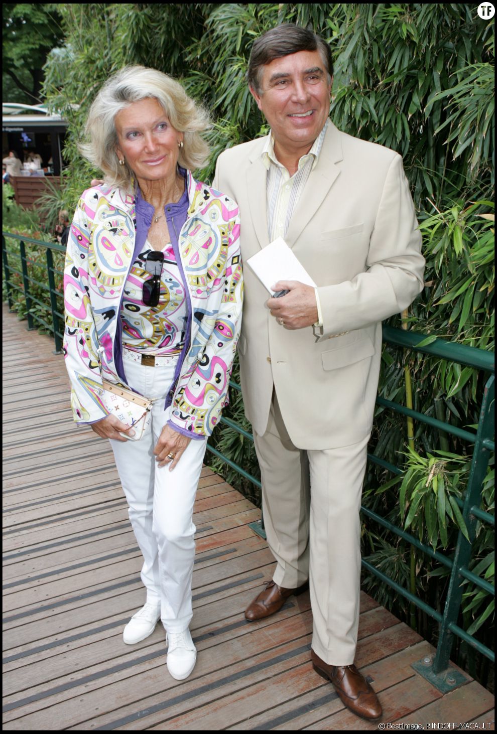 Jean-Pierre Foucault et sa compagne Evelyne Jarre en 2007