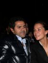 Jamel Debbouze et sa femme Mélissa Theuriau lors de la cérémonie de clôture et palmarès du 19ème Festival International du film de Comédie de l'Alpe d'Huez, le 16 janvier 2016