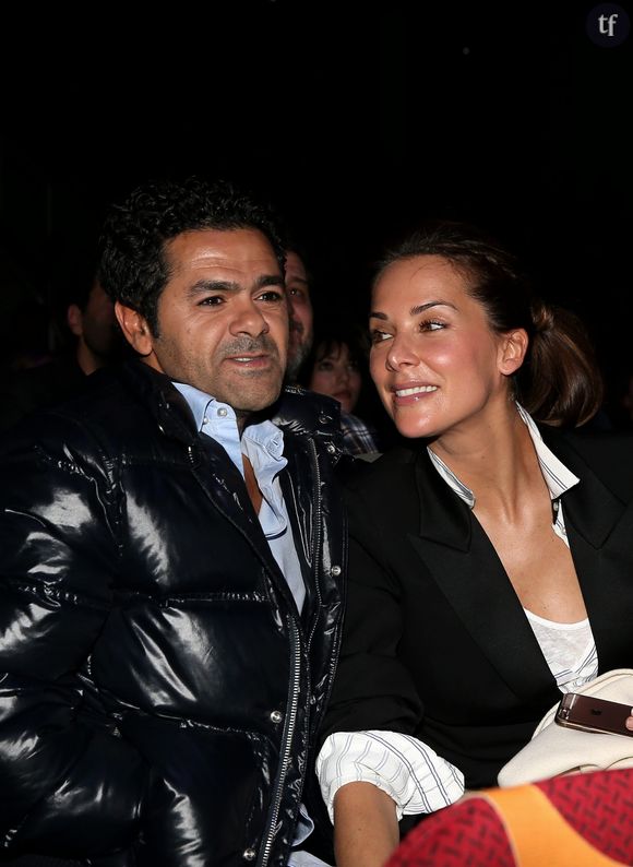 Jamel Debbouze et sa femme Mélissa Theuriau lors de la cérémonie de clôture et palmarès du 19ème Festival International du film de Comédie de l'Alpe d'Huez, le 16 janvier 2016