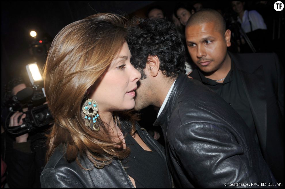 Jamel Debbouze et sa femme Mélissa Theuriau à l&#039;inauguration du Jamel Comedy Club en 2008