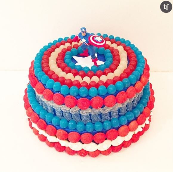 Gâteau Captain America