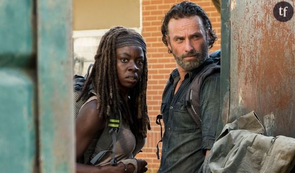 Michonne et Rick dans l'épisode 12 de la saison 7 de The Walking Dead