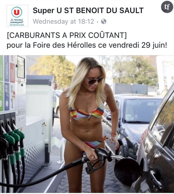 Un post sexiste du Super U de Saint-Benoit-du-Sault