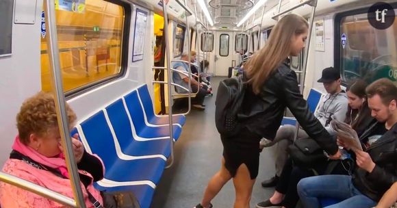 L'astuce d'une militante russe pour éradiquer le "man spreading" dans le métro