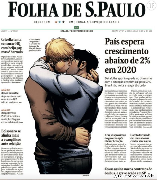 Une du 7 septembre, La Folha de Sao Paolo