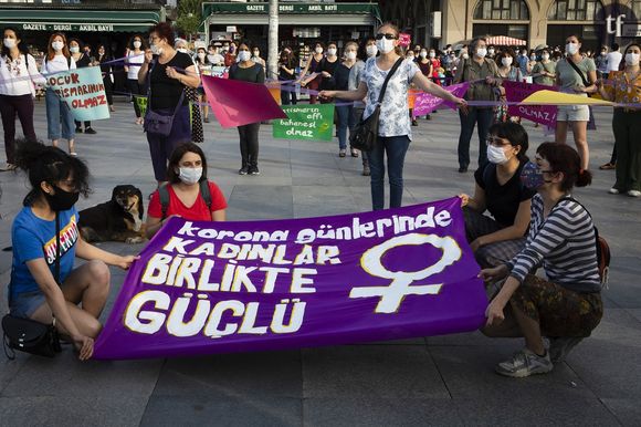 Les citoyennes d'Istanbul n'en sont pas à leur première marche contre les violences faites aux femmes et les féminicides. Ici, celle de mai dernier.