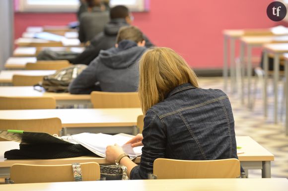 Elèves dans un lycée