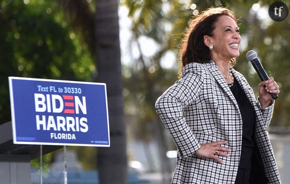 Kamala Harris le 31 octobre 2020 en meeting au Palm Beach State College 