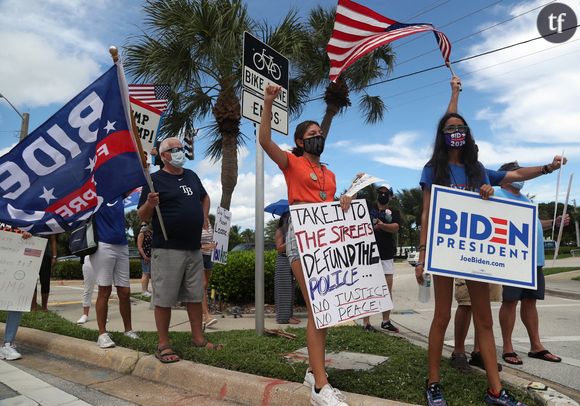 Manifestation anti-Trump à Jupiter en Floride le 8 septembre 2020