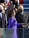 Joe Biden, Kamala Harris et son mari Douglas Emhoff lors de l'investiture du 46ème président des Etats-Unis et de la vice-présidente au Capitole à Washington le 20 janvier 2021.