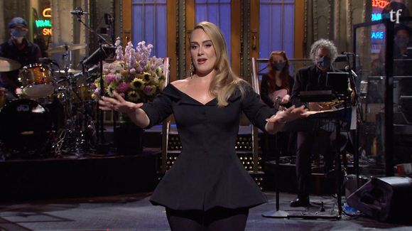 La chanteuse Adele dans l'émission Saturday Night fin 2020