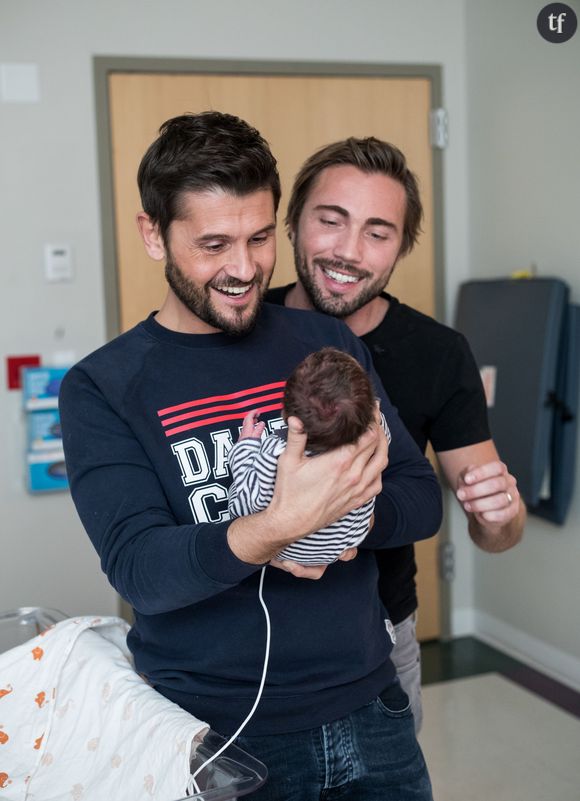 Naissance de Valentin, le fils de Christophe Beaugrand et Ghislain