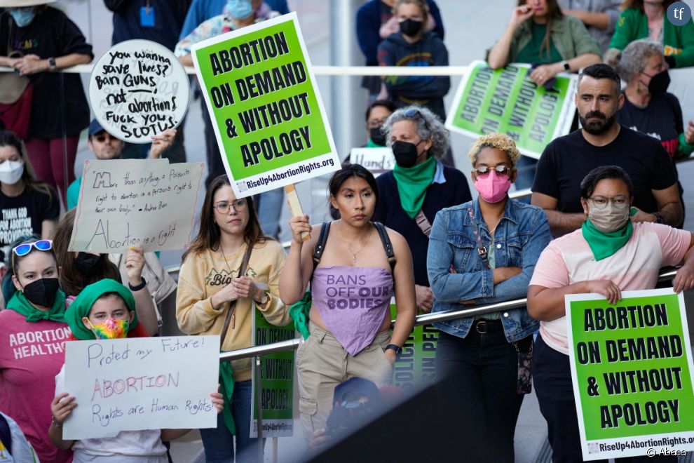 Un rassemblement militant pour le droit à l&#039;avortement le 03 mai 2022 à Los Angeles