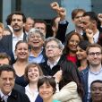 Eric Coquerel et les députés élus de la France Insoumise à l'Assemblée nationale le 21 juin 2022