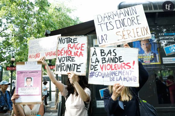 Mobilisation contre la rééelection de Gérald Darmanin et Damien Abad aux legislatives le 20 juin 2022