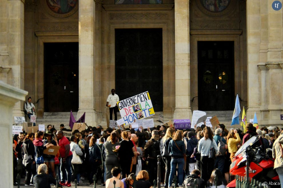 Manifestation à l&#039;appel de l&#039;Observatoire des violences sexistes et sexuelles à Paris le 24 mai 2022