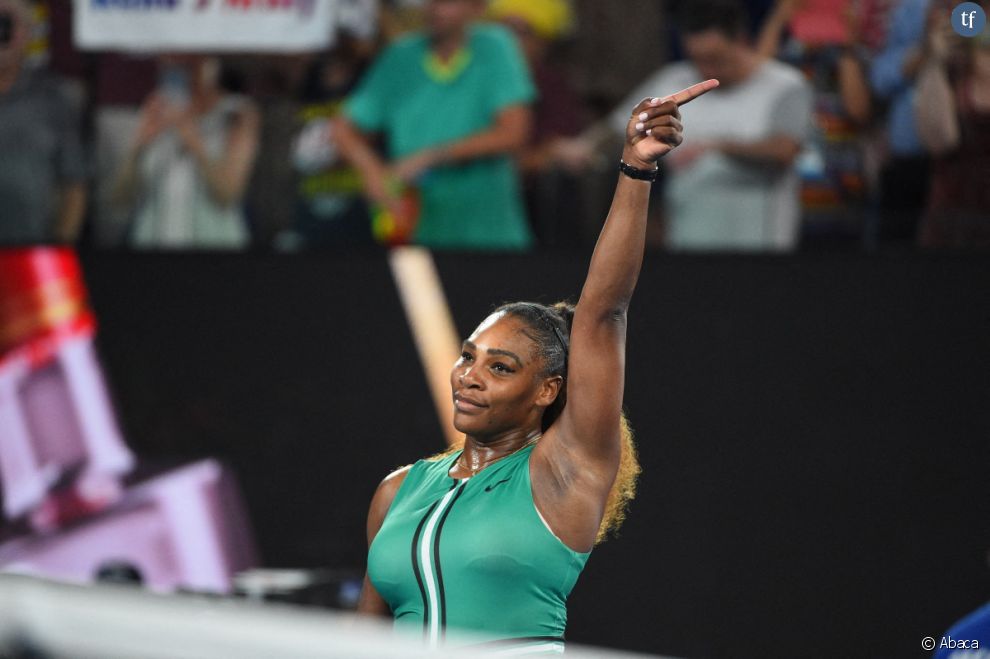Serena Williams posera sa raquette après l&#039;US Open 2022.
