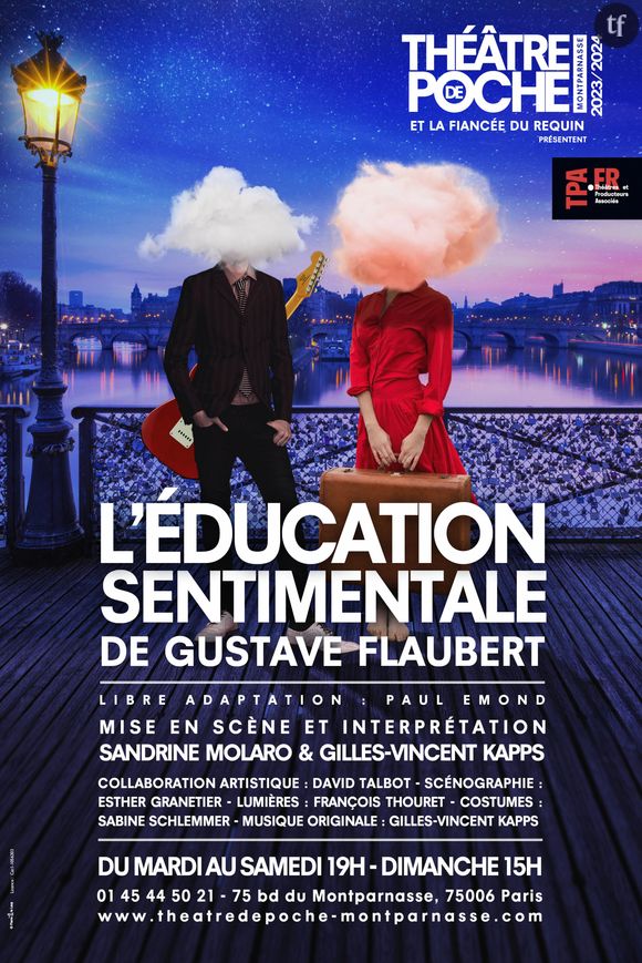 Affiche de "L'Éducation Sentimentale" de Gustave Flaubert.