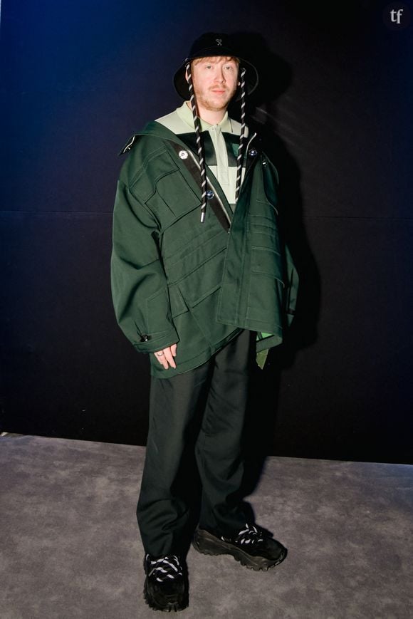 Eddy de Pretto au défilé AMI Homme automne-hiver 2022/2023 lors de la Fashion Week à Paris, le 19 janvier 2022.