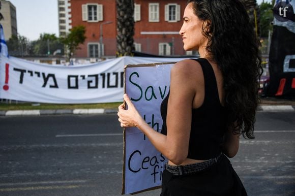 Les femmes, premières victimes des conflits ? C'est vrai, mais elles en sont également l'avenir.
People attend a demonstration to show support and solidarity with the families of hostages who are being held in Gaza, amid the ongoing conflict between Israel and Hamas, in Tel Aviv, Israel, October 22, 2023. Photo by Sputnik/ABACAPRESS.COM