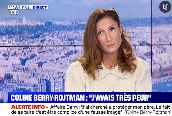 Mais pour la soutenir, Coline Berry, qui accuse son père et son ex belle mère de violences sexuelles qui auraient pris place au domicile familial au milieu des années 1980, pouvait compter sur une voix de taille, celle de sa cousine Marilou Berry.  
Info - La condamnation de Coline Berry pour diffamation annulée par la Cour de cassation - Coline Berry-Rojtman, fille de Richard Berry invitée de BFMTV dans l'émission de Bruce Toussaint le 4 mars 2021... © Capture TV BFMTV via Bestimage