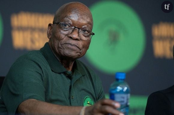 L'ancien président sud-africain Jacob Zuma lors d'une conférence à Soweto, le 16 décembre 2023
