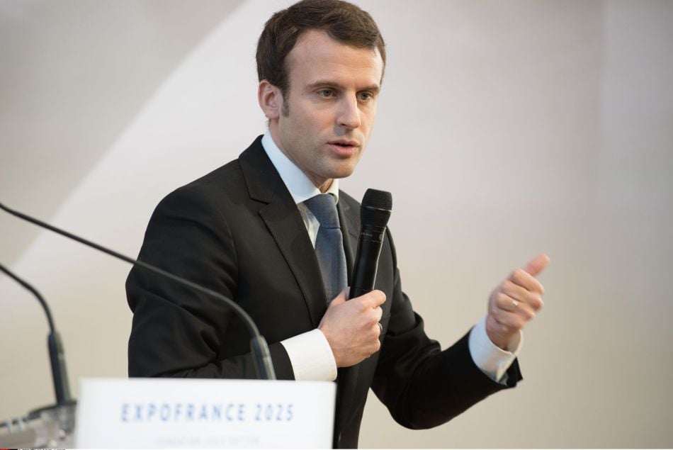 Emmanuel Macron à la Fondation Vuitton en mars 2015