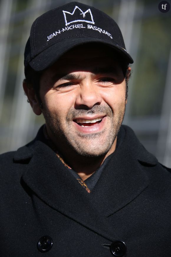 Jamel Debbouze à l'inauguration de l'exposition "Le Maroc contemporain" à Paris. Le 14 octobre 2014.