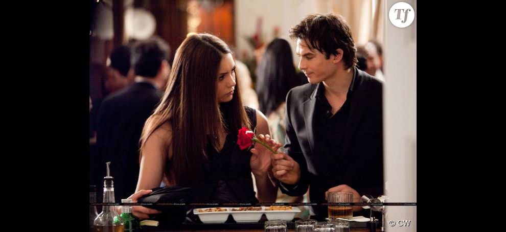 Nina Dobrev et Ian Somerhalder dans The Vampire Diaries