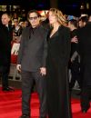  Johnny Depp et sa fiancée Amber Heard - Avant-première du film "Charlie Mortdecai" à Londres. Le 19 janvier 2015.  