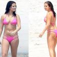 Selena Gomez en maillot sur une plage du Mexique