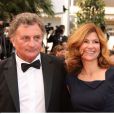 Florence Pernel et son mari Patrick Rotman à Cannes en 2011.