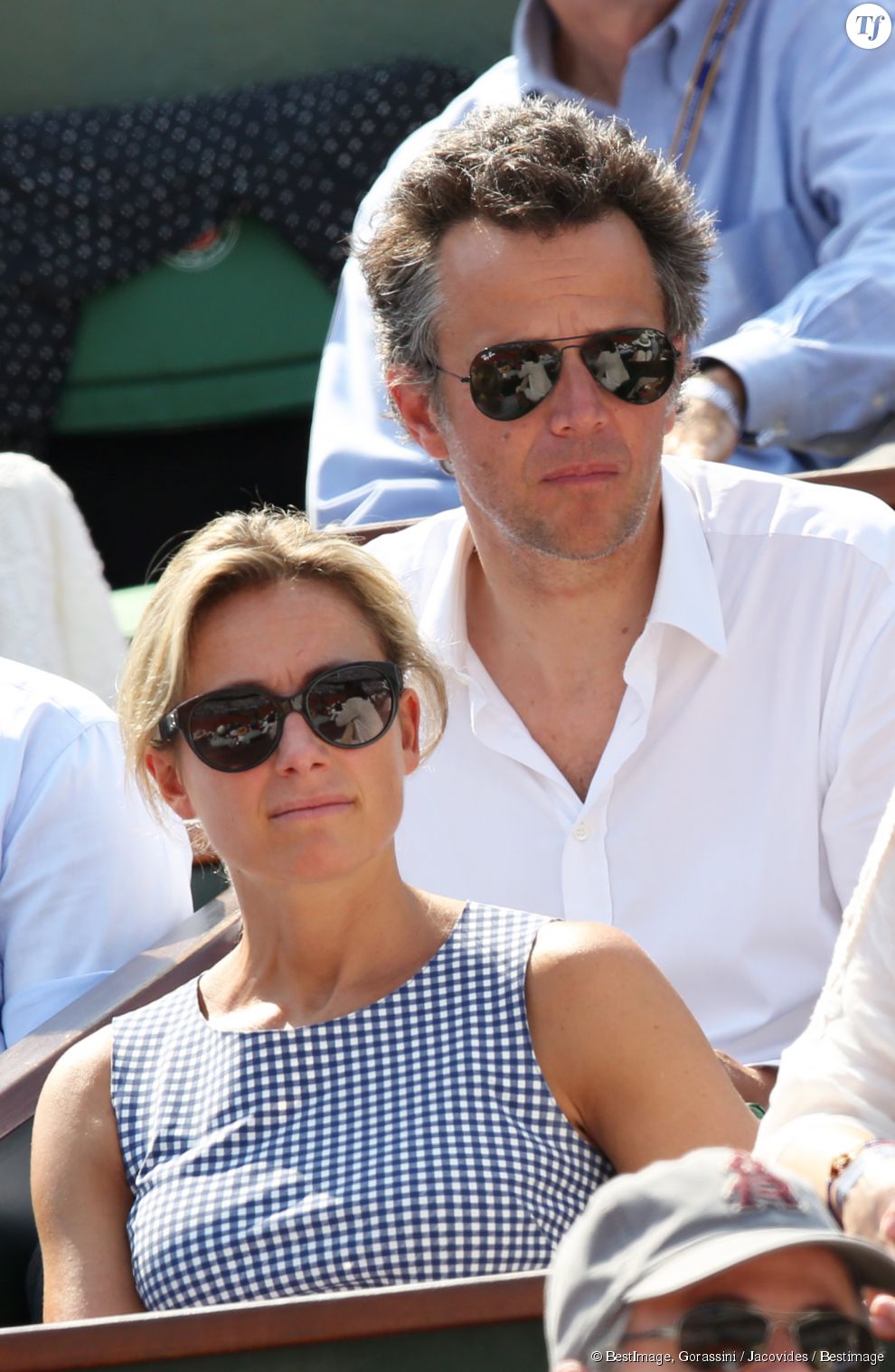 Anne-Sophie Lapix et Arthur Sadoun à Roland-Garros l&#039;an dernier